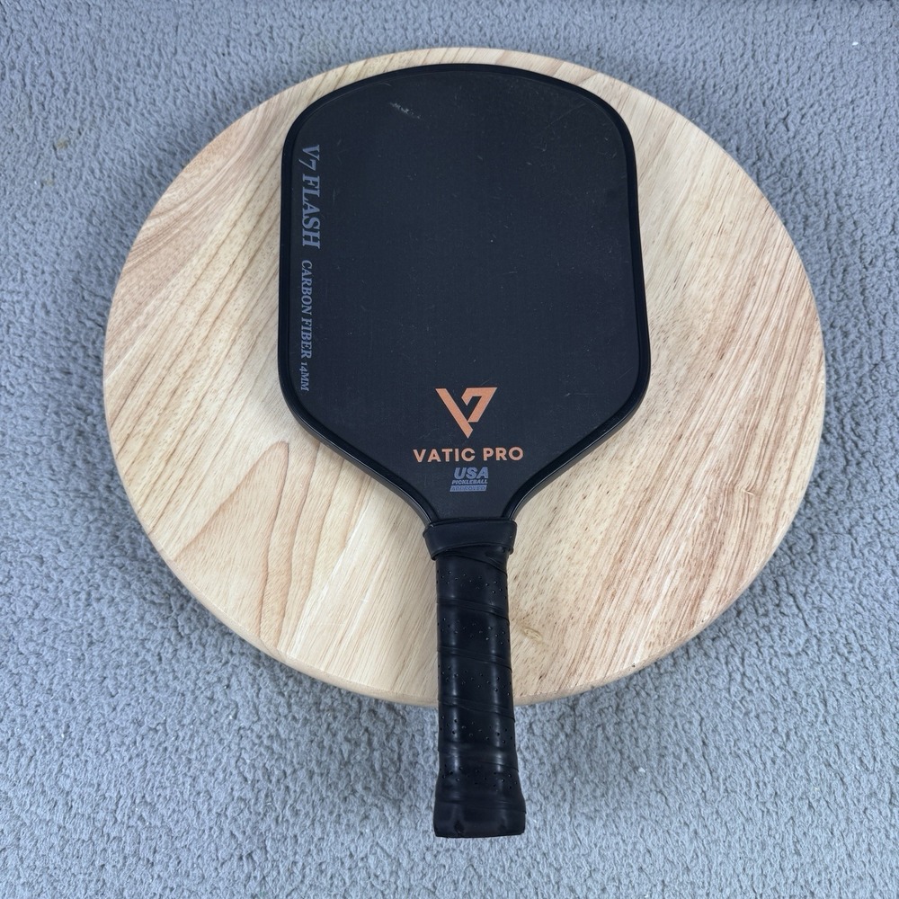 VATIC PRO V7 Flash Carbon Fiber 14mm Pickleball Paddle USA Pickleball Approved